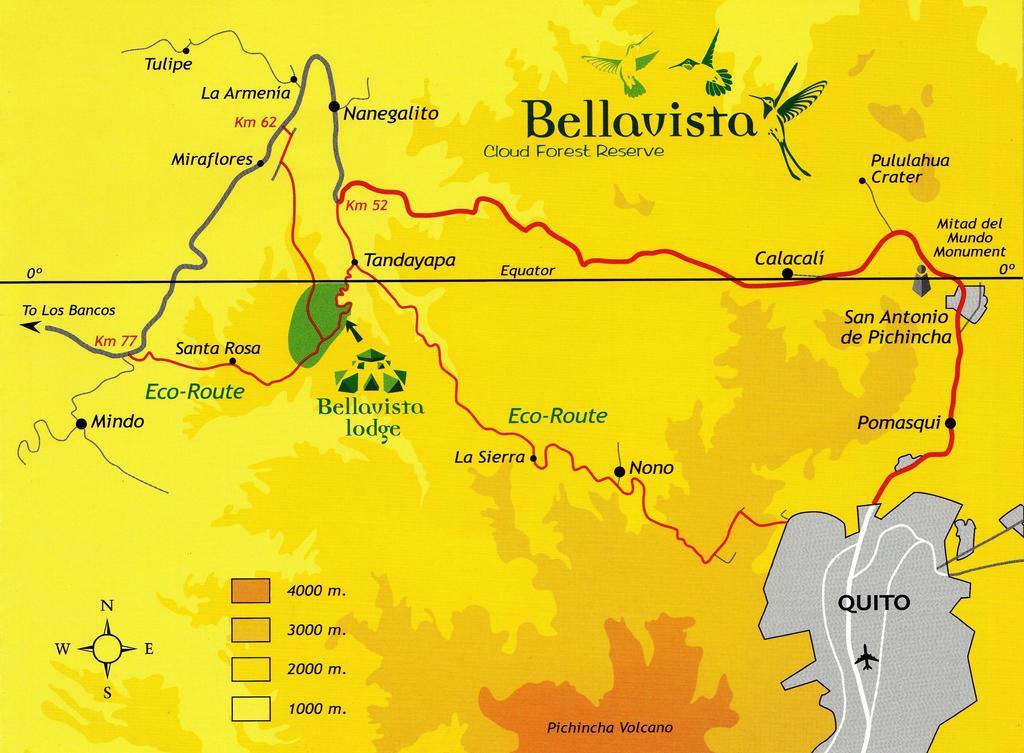 Bellavista Cloud Forest Lodge & Private Protected Area Tandayapa Екстер'єр фото